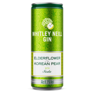 Whitley Neill Elderflower & Korean Pear Can 12x250